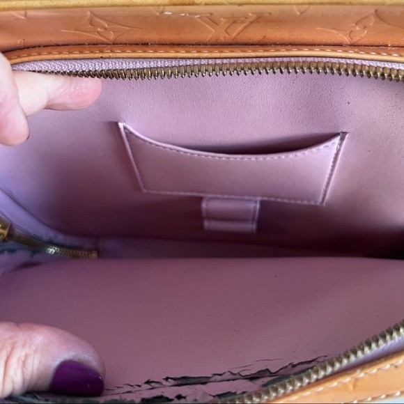 Louis Vuitton LV Backpack Bag  Orange Vernis Authentic - Picture 4 of 13